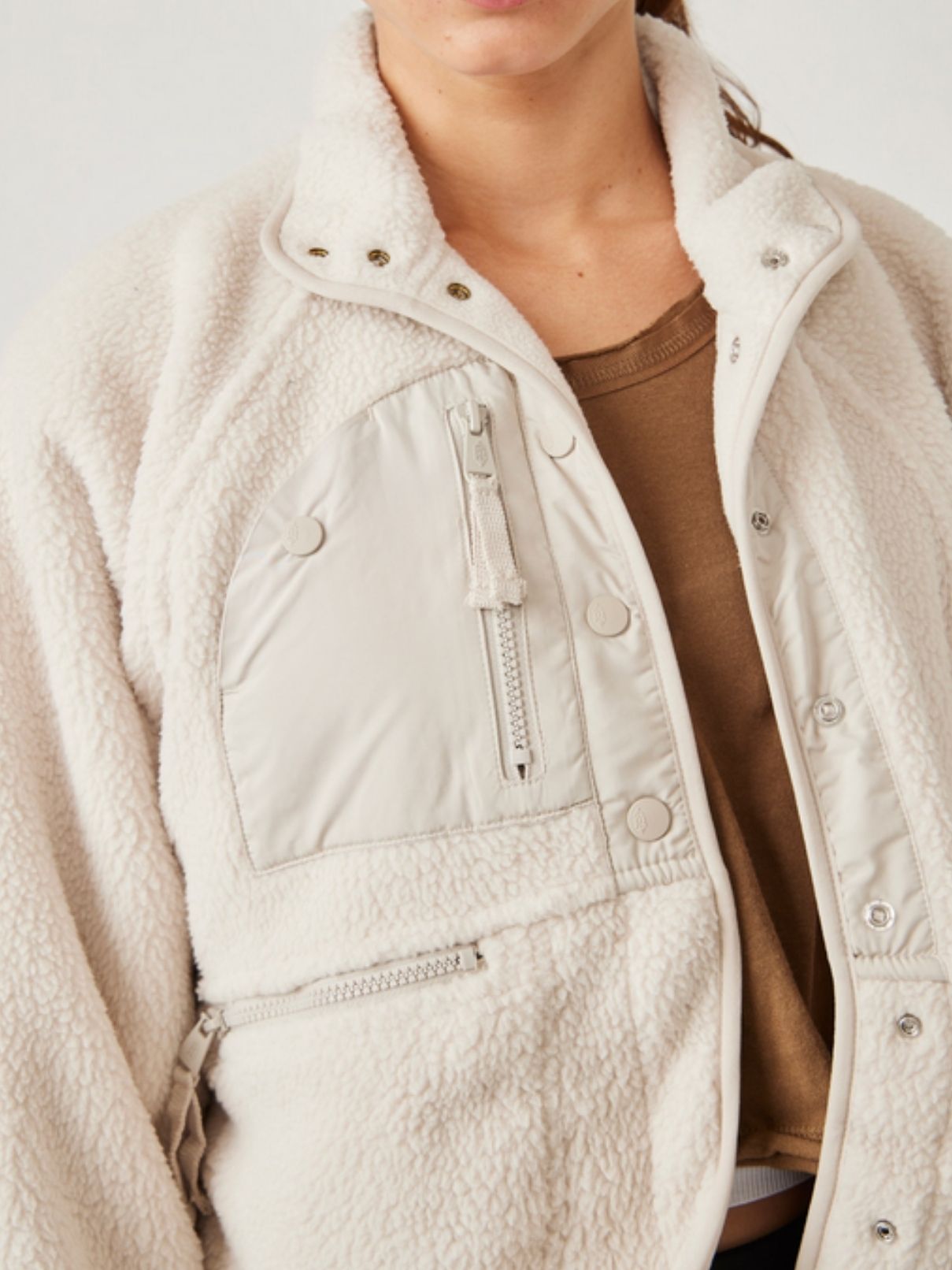 Free People Hit The Slopes in Muted Beige
