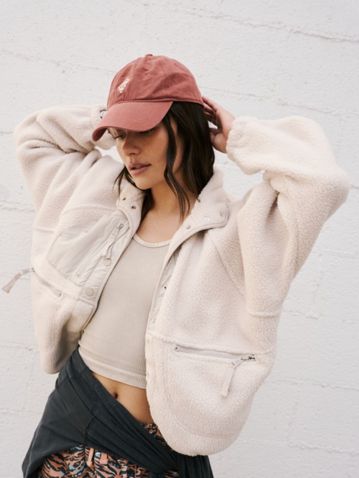 Free People Hit The Slopes in Muted Beige