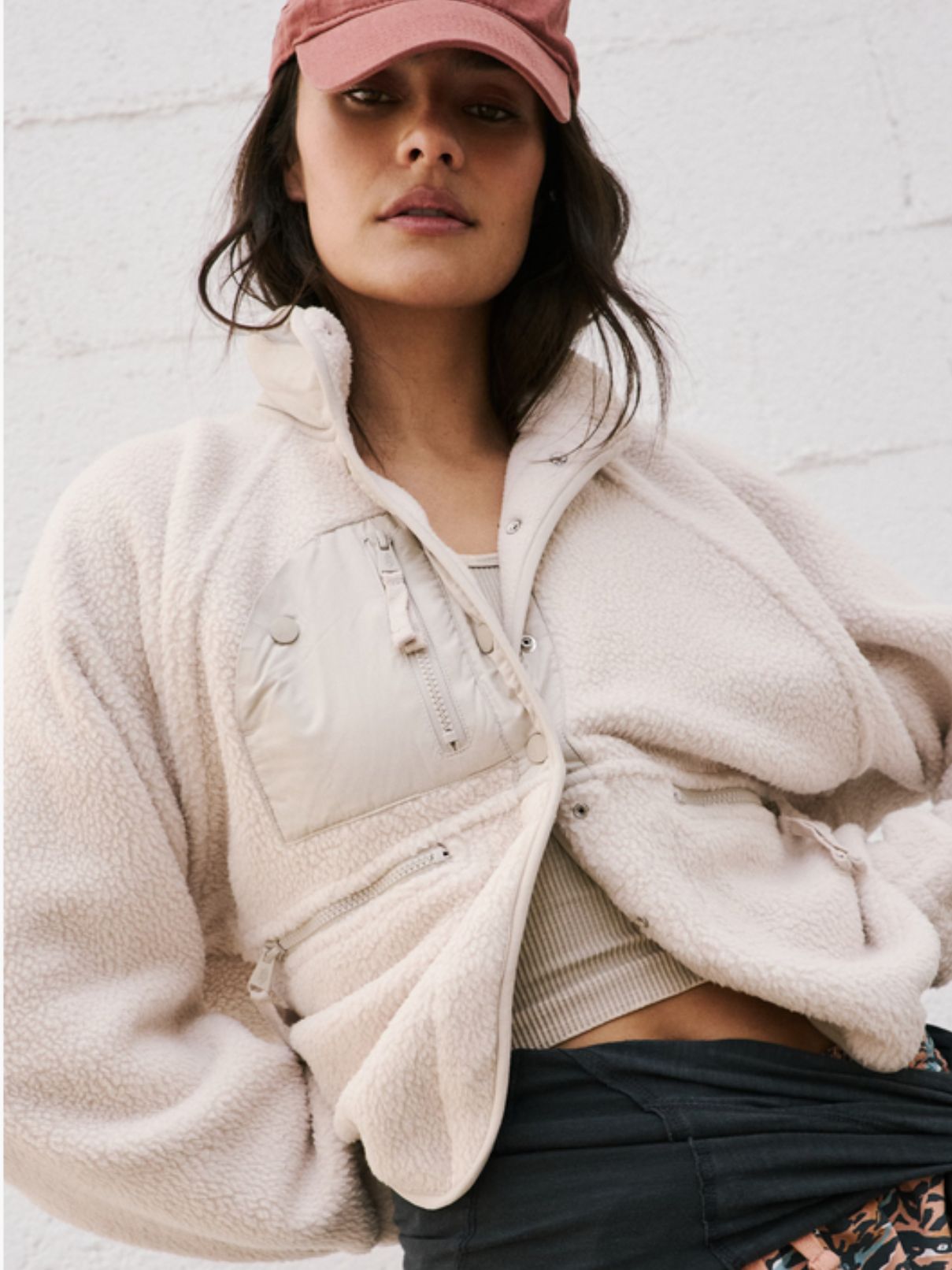 Free People Hit The Slopes in Muted Beige