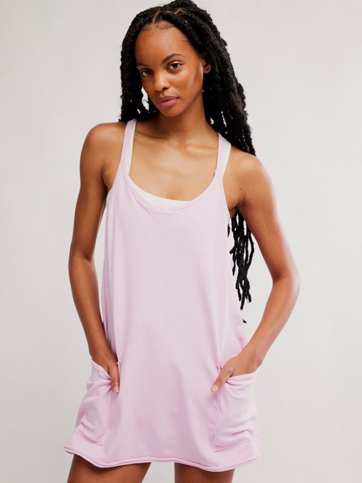 Free People Hot Shot Mini Dress in Ultra Violet