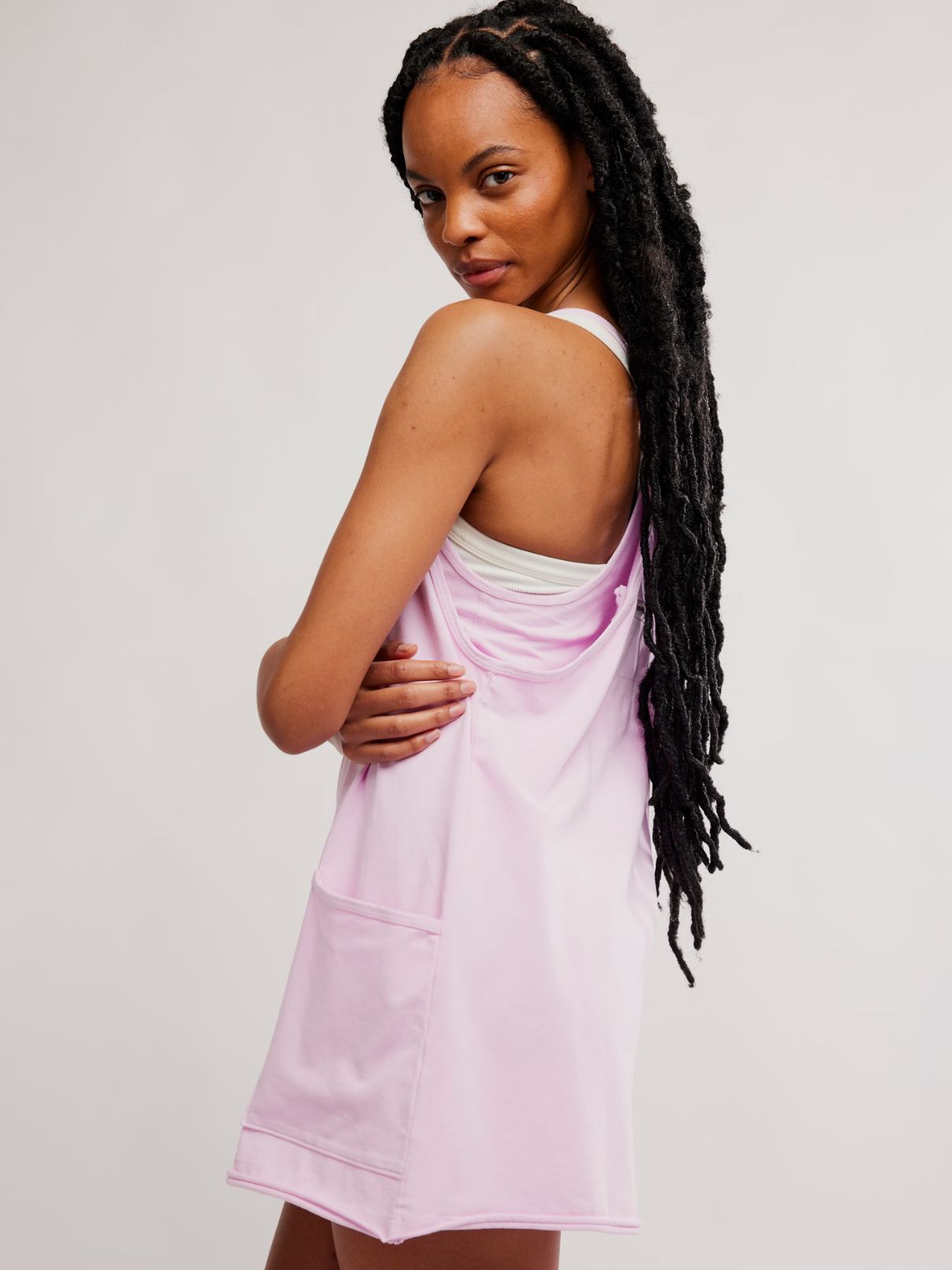 Free People Hot Shot Mini Dress in Ultra Violet