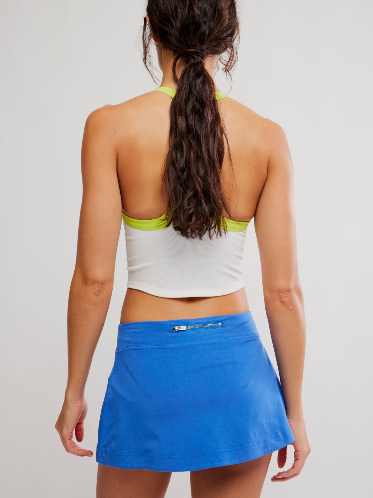 Free People Hot Shot Mini Skirt in Elecric Shock