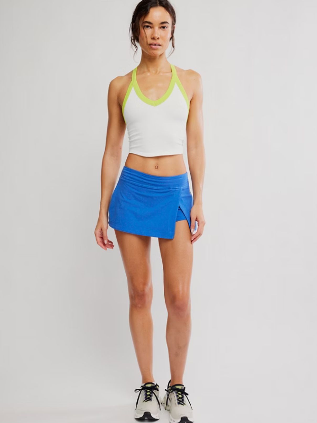 Free People Hot Shot Mini Skirt in Elecric Shock