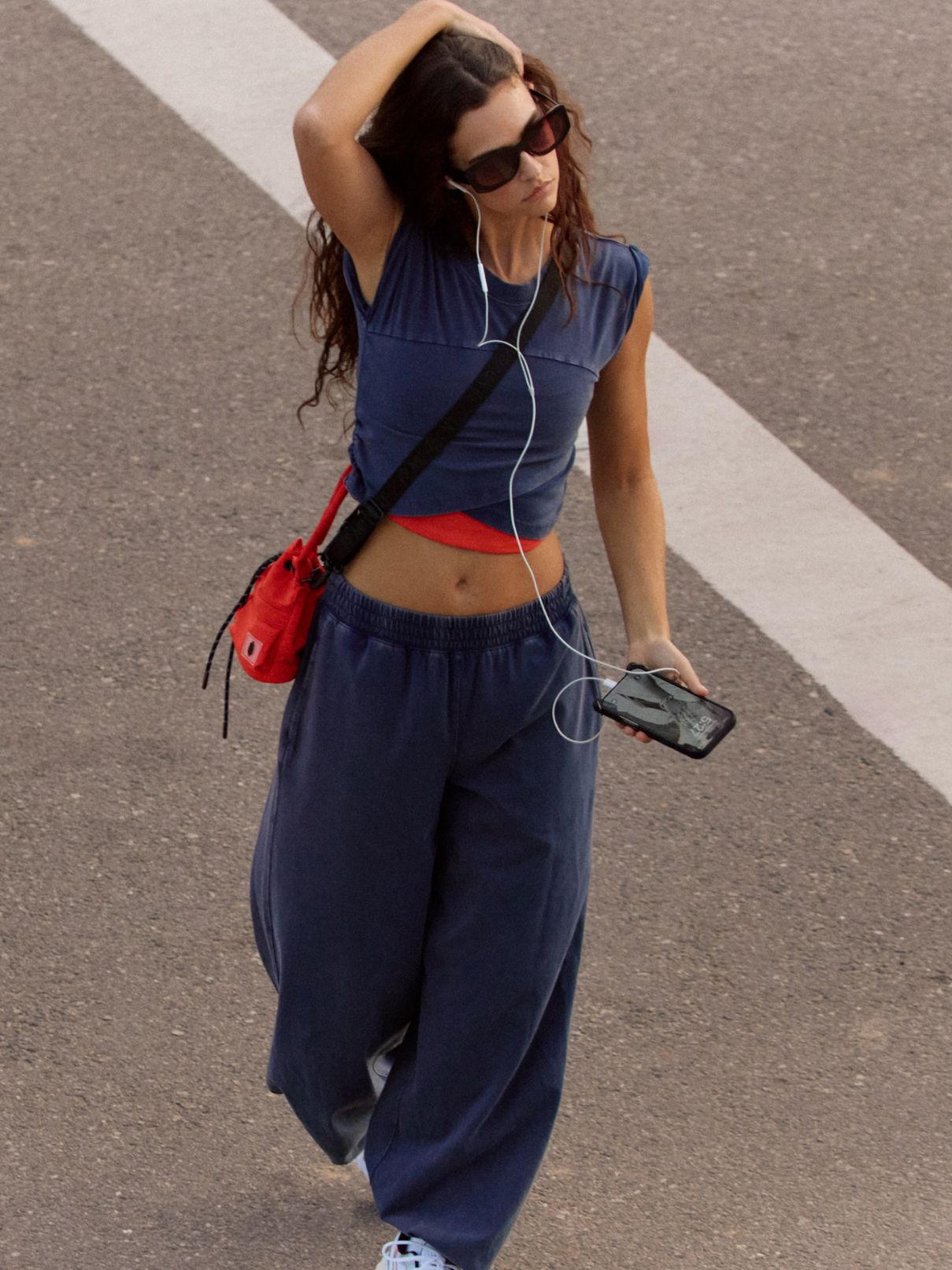 Free People  Hot Shot Set in Midnight Navy