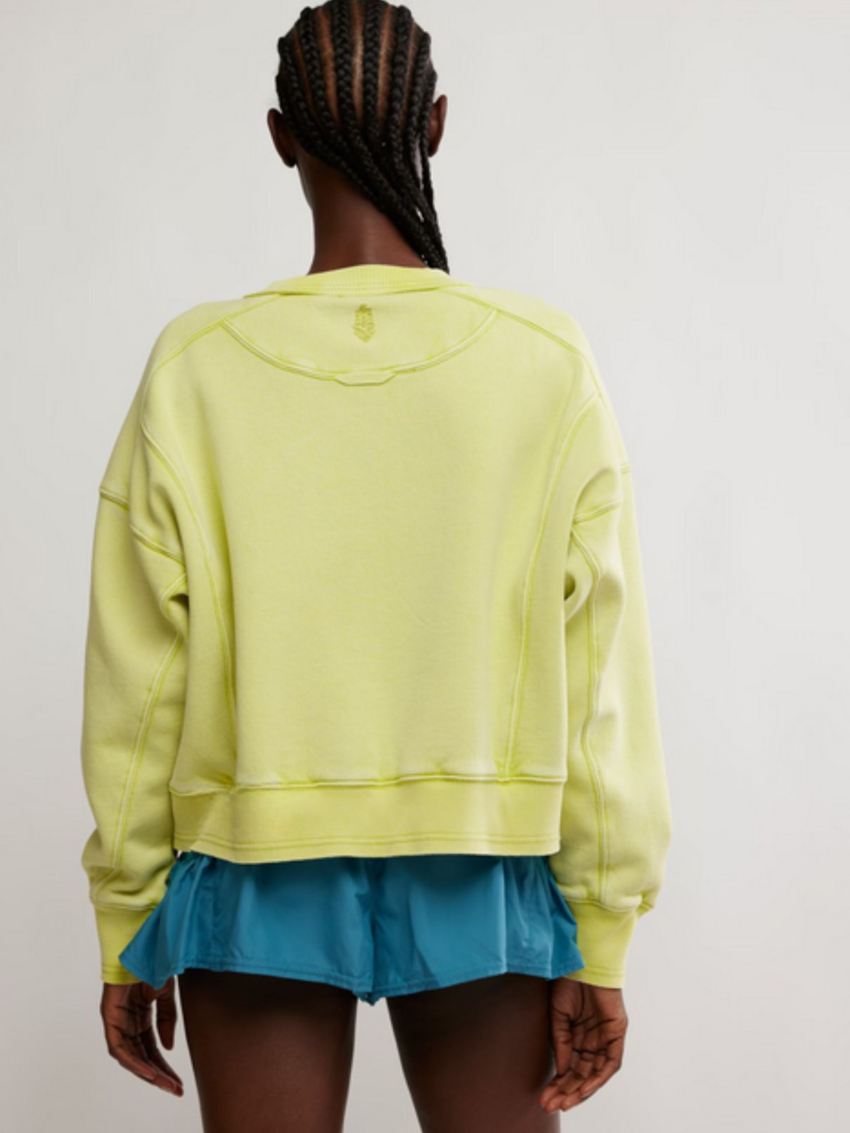 Free People Intercept Pullover in  Highlighter