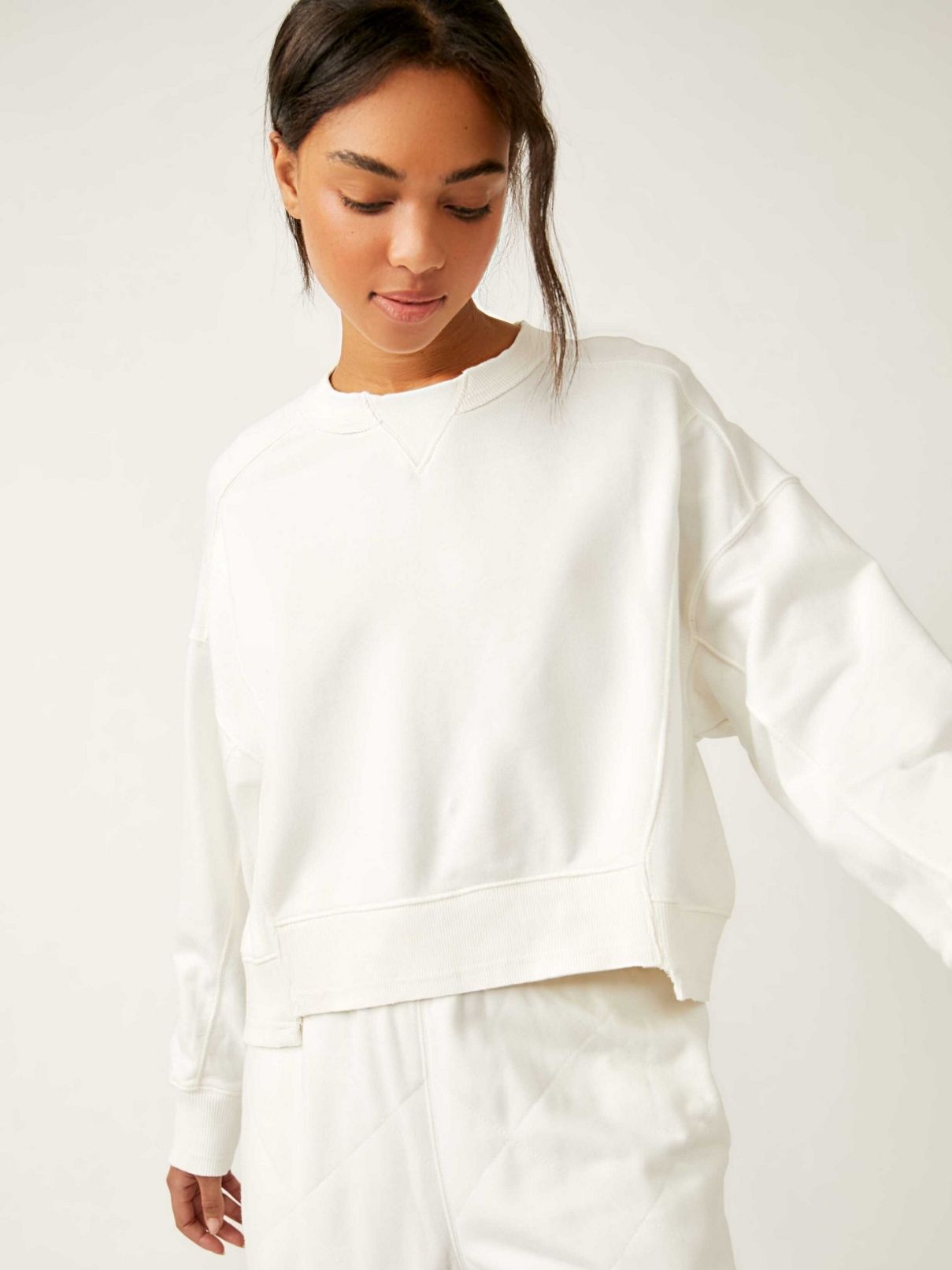 Free People Intercept Pullover in White