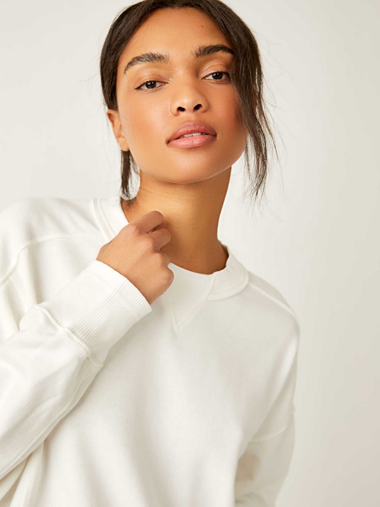 Free People Intercept Pullover in White