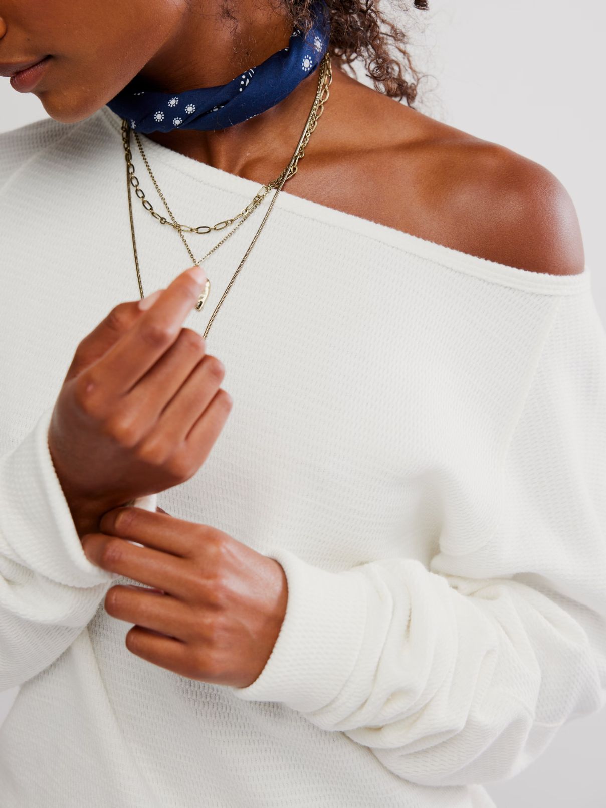 Free People Jess L/S in Clean Ivory