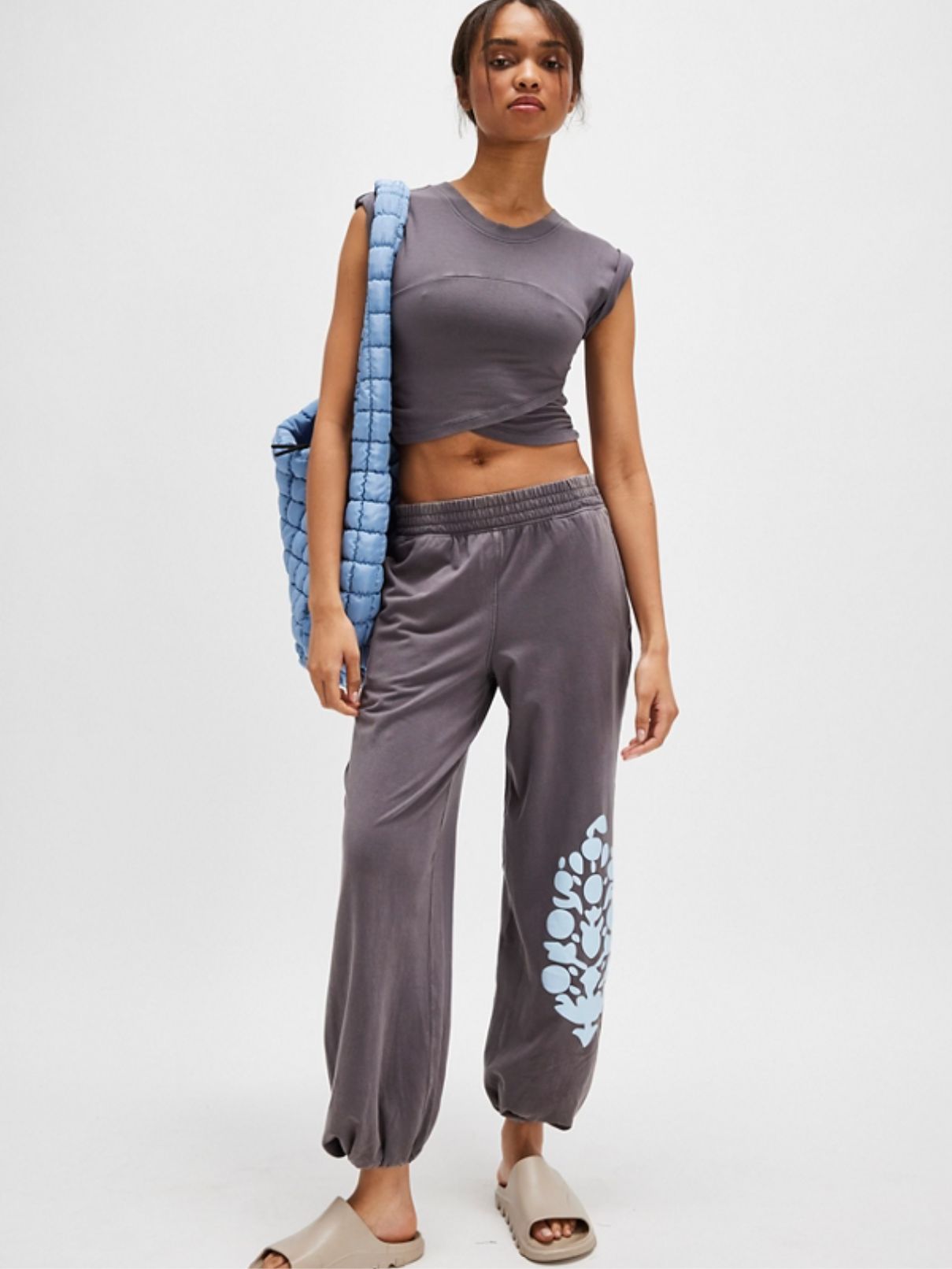 Free People Logo Hot Shot Set in Dark Shadow