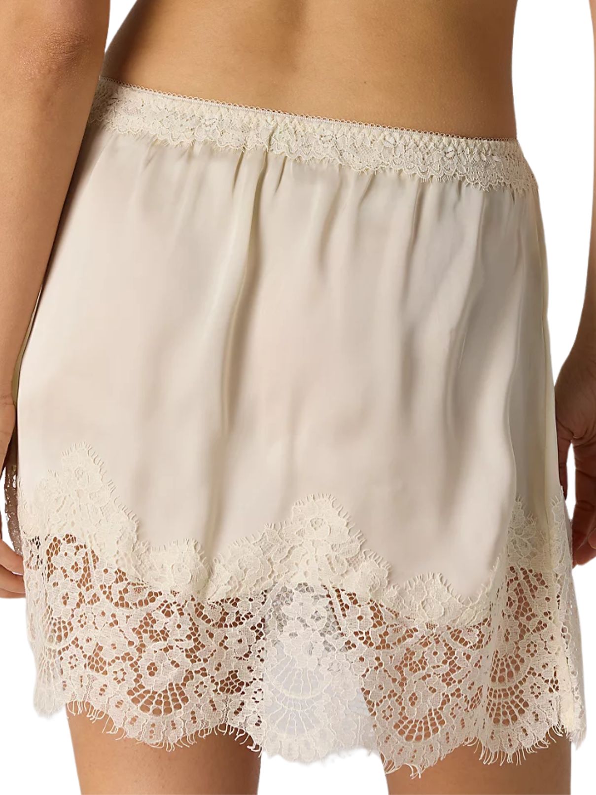 Free People Meet In The Middle Half Slip Skirt in Tofu