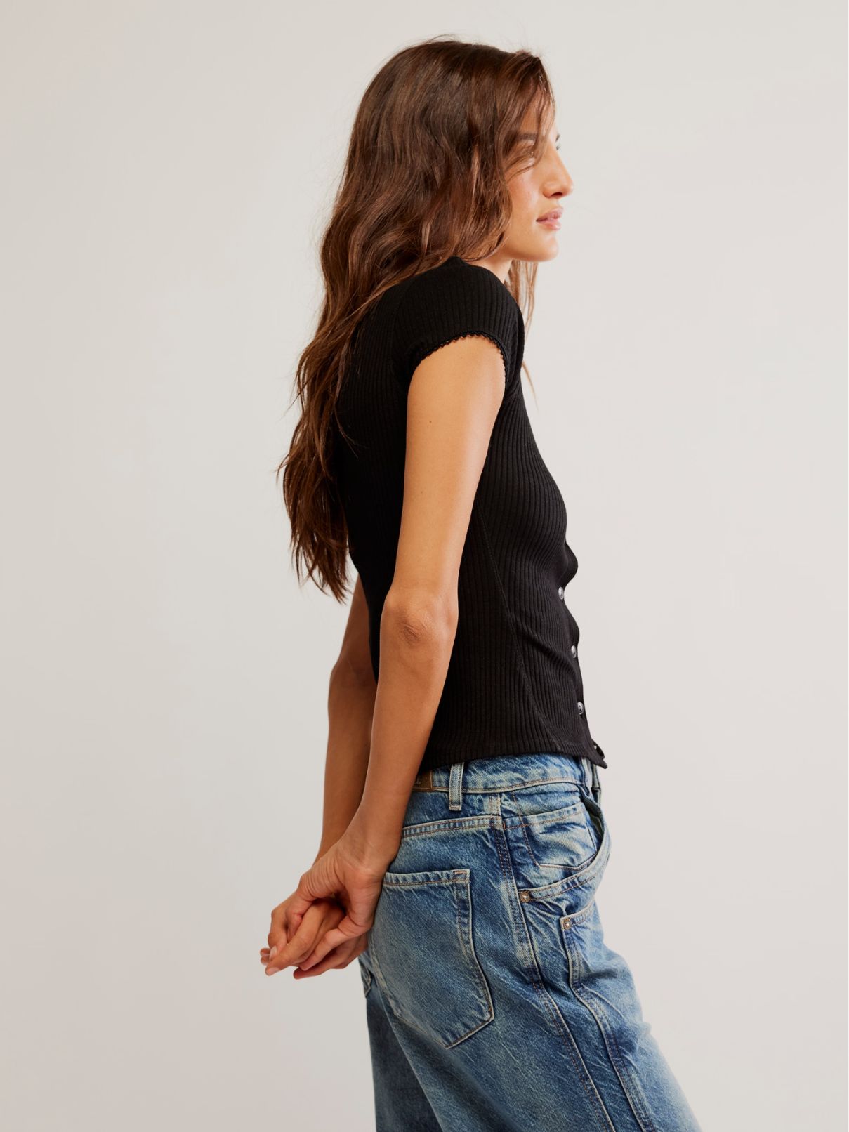 Free People Most Wanted Cardi in Black