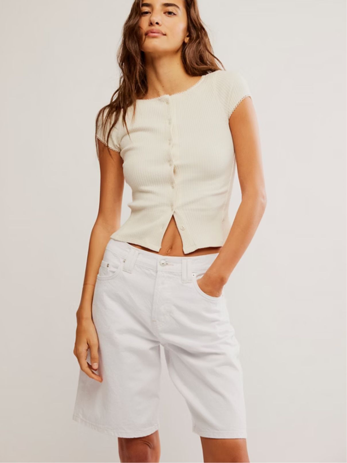 Free People Most Wanted Cardi in Ivory