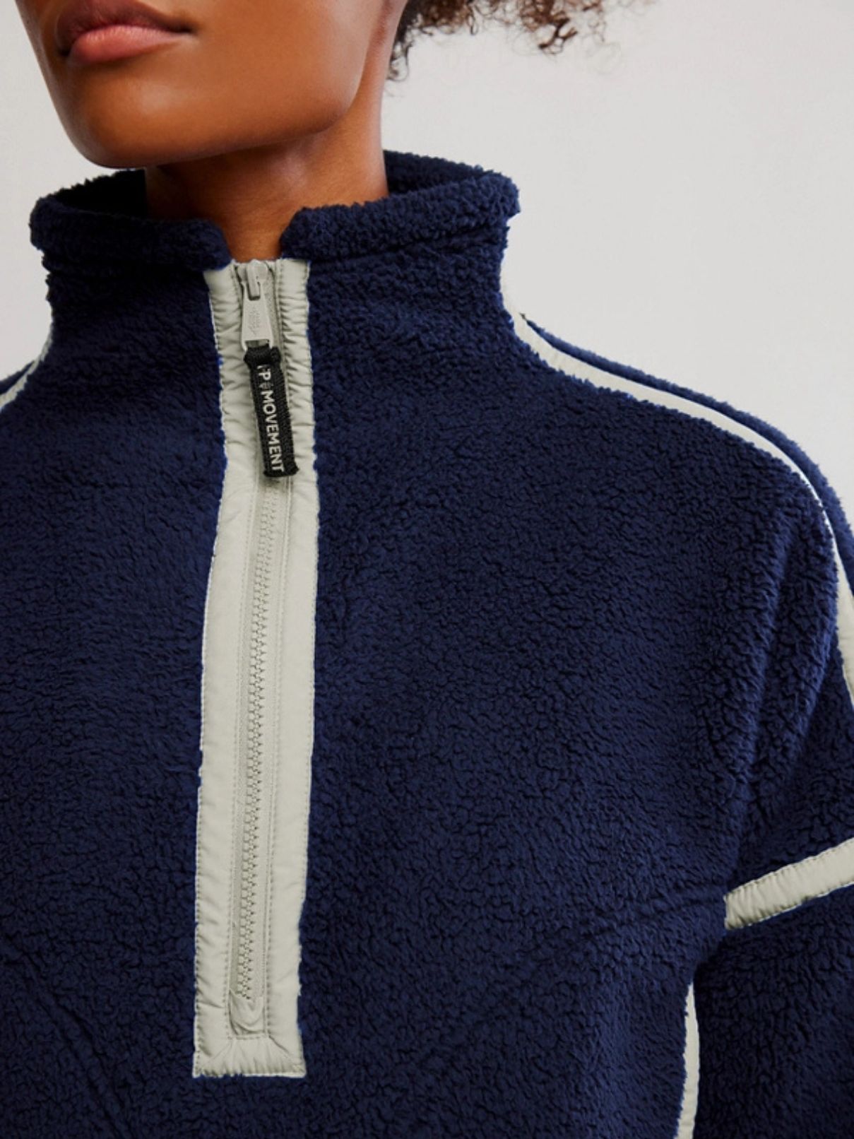 Free People Mountain High Zip in Navy