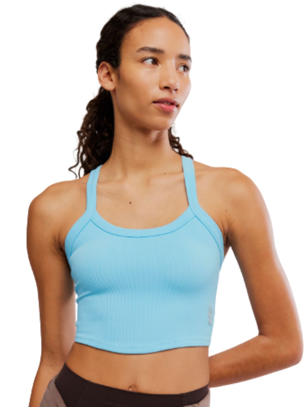 Free People Movement All Clear Solid Cami in Bright Blue 