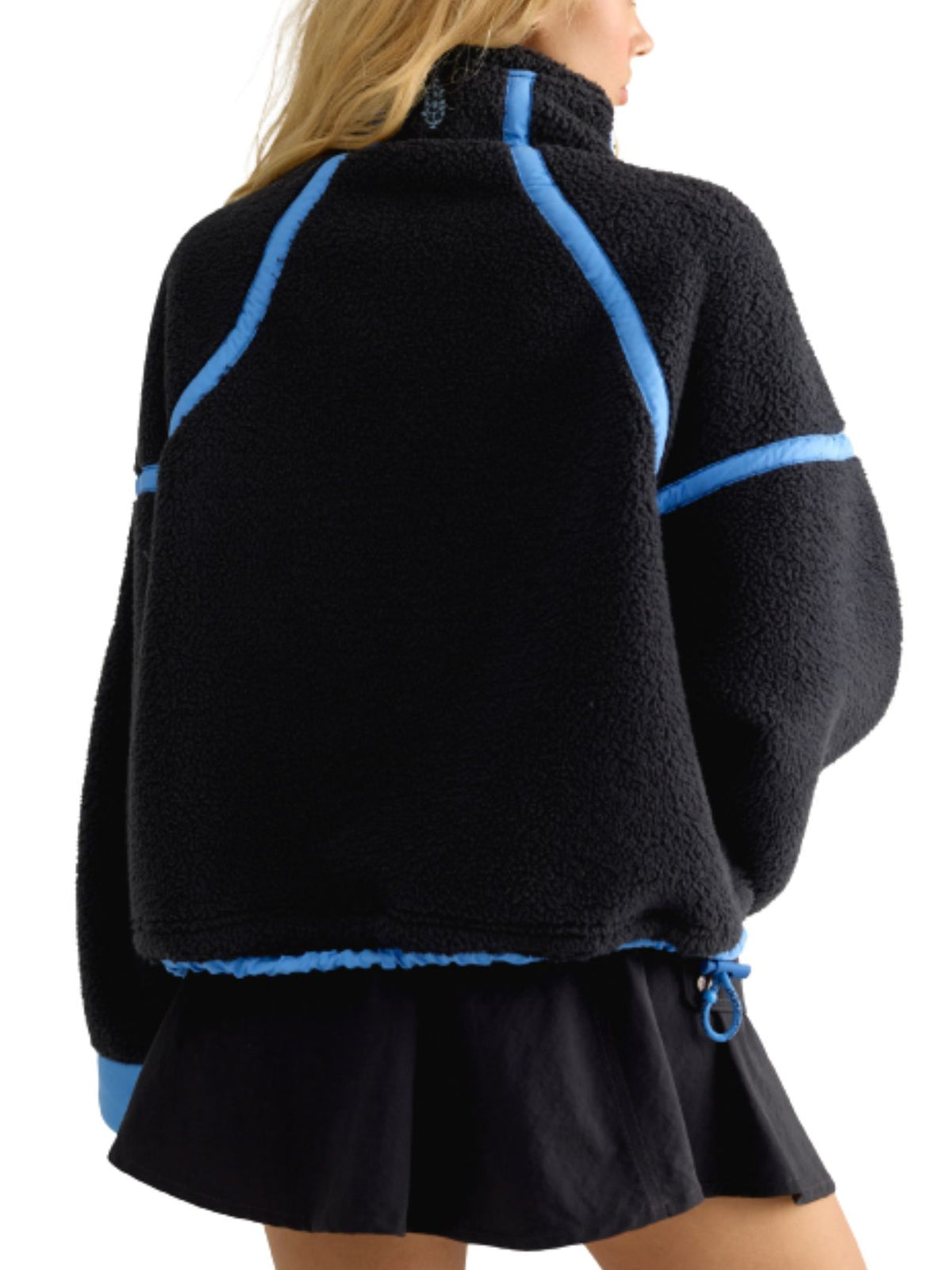 Free People Movement Mountain High Fleece Jacket in Black Combo