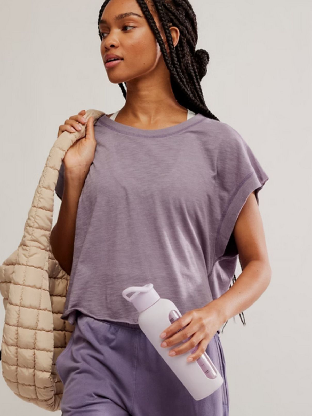 Free People My Time Tee Graphite