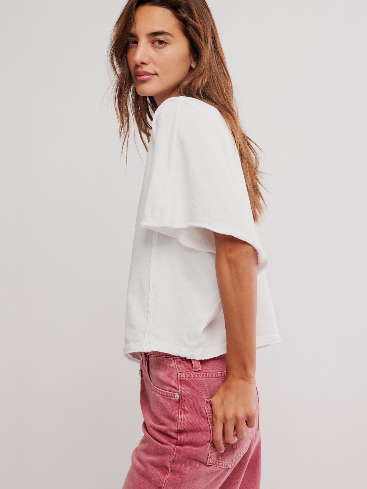 Free People Next Level Tee in Clean Ivory