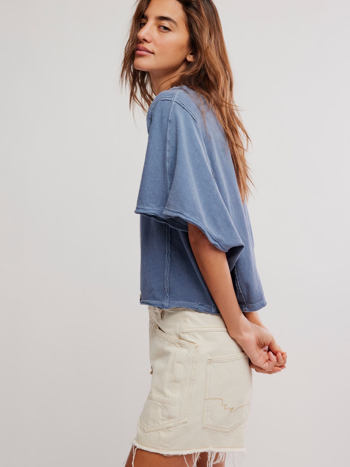 Free People Next Level Tee in Night Shadow