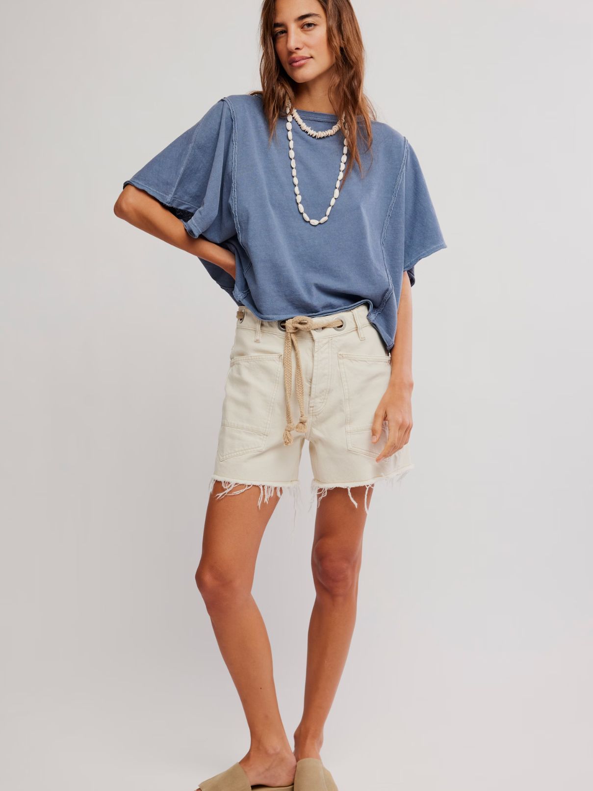 Free People Next Level Tee in Night Shadow