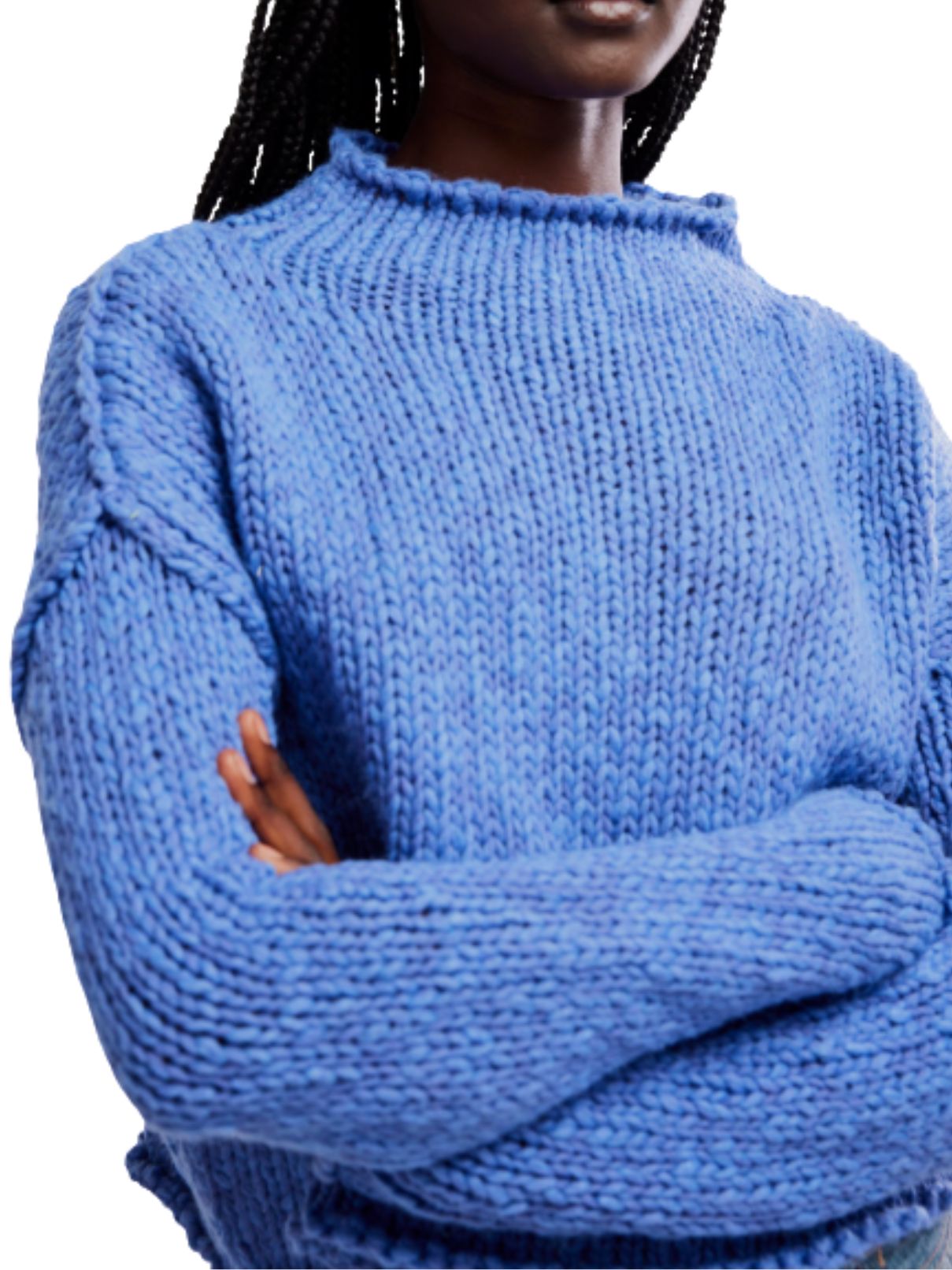 Free People Opal Sweater – Peri Blue