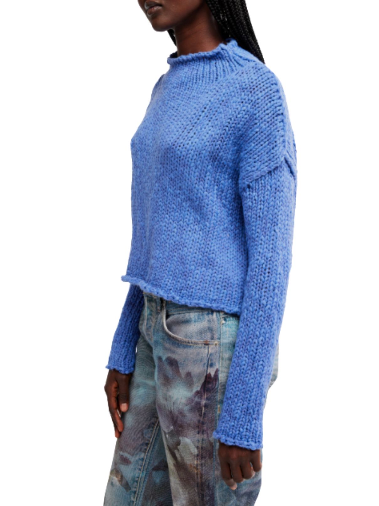 Free People Opal Sweater – Peri Blue
