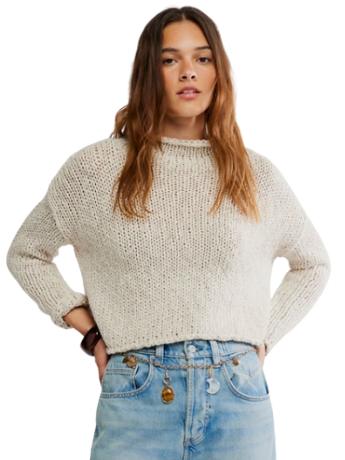 Free People Opal Sweater – Tea