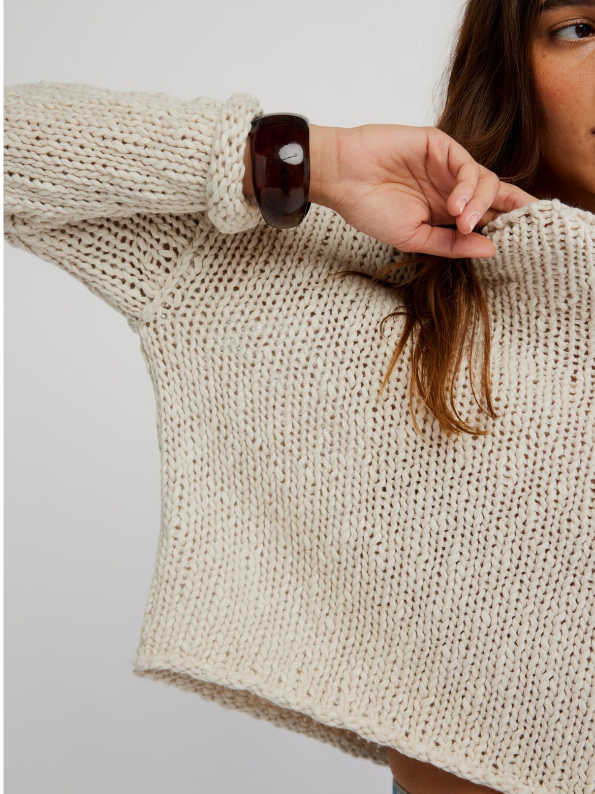 Free People Opal Sweater in Tea