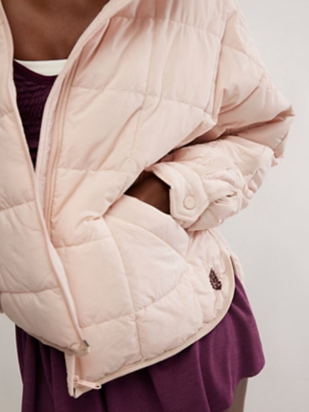 Free People Pippa Pack Puff in Ballet Slipper