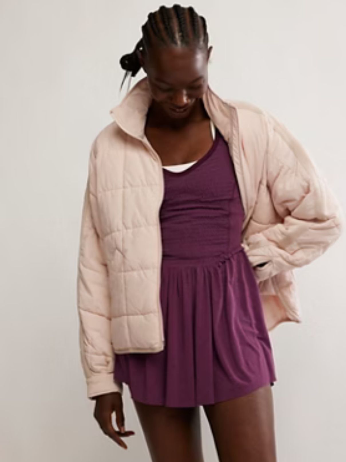 Free People Pippa Pack Puff in Ballet Slipper