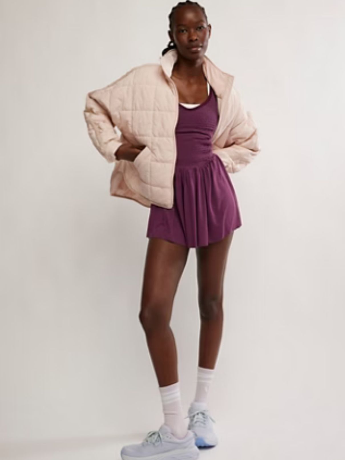 Free People Pippa Pack Puff in Ballet Slipper