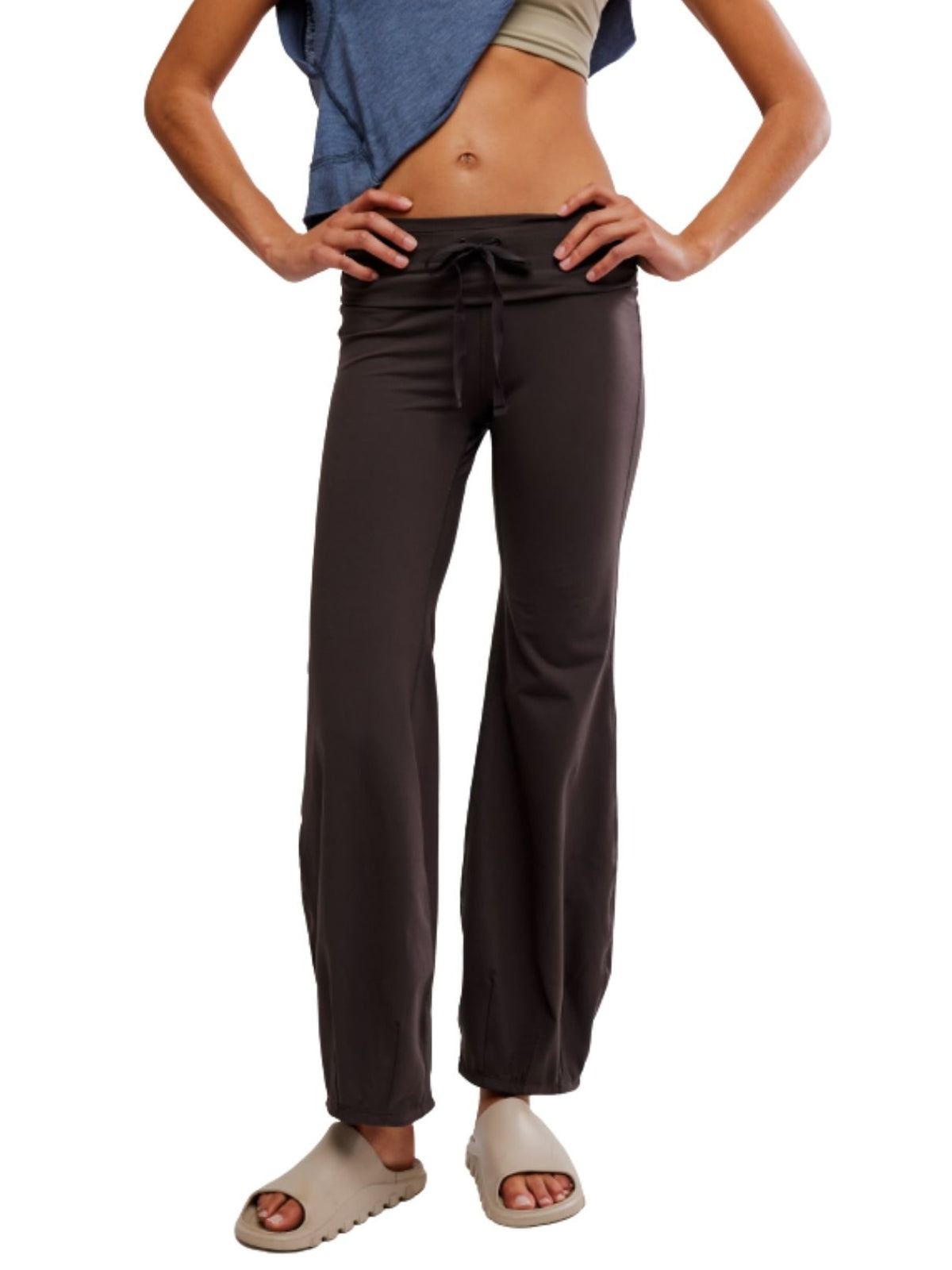 Free People Quick Step Bubble Pants in Chocolate