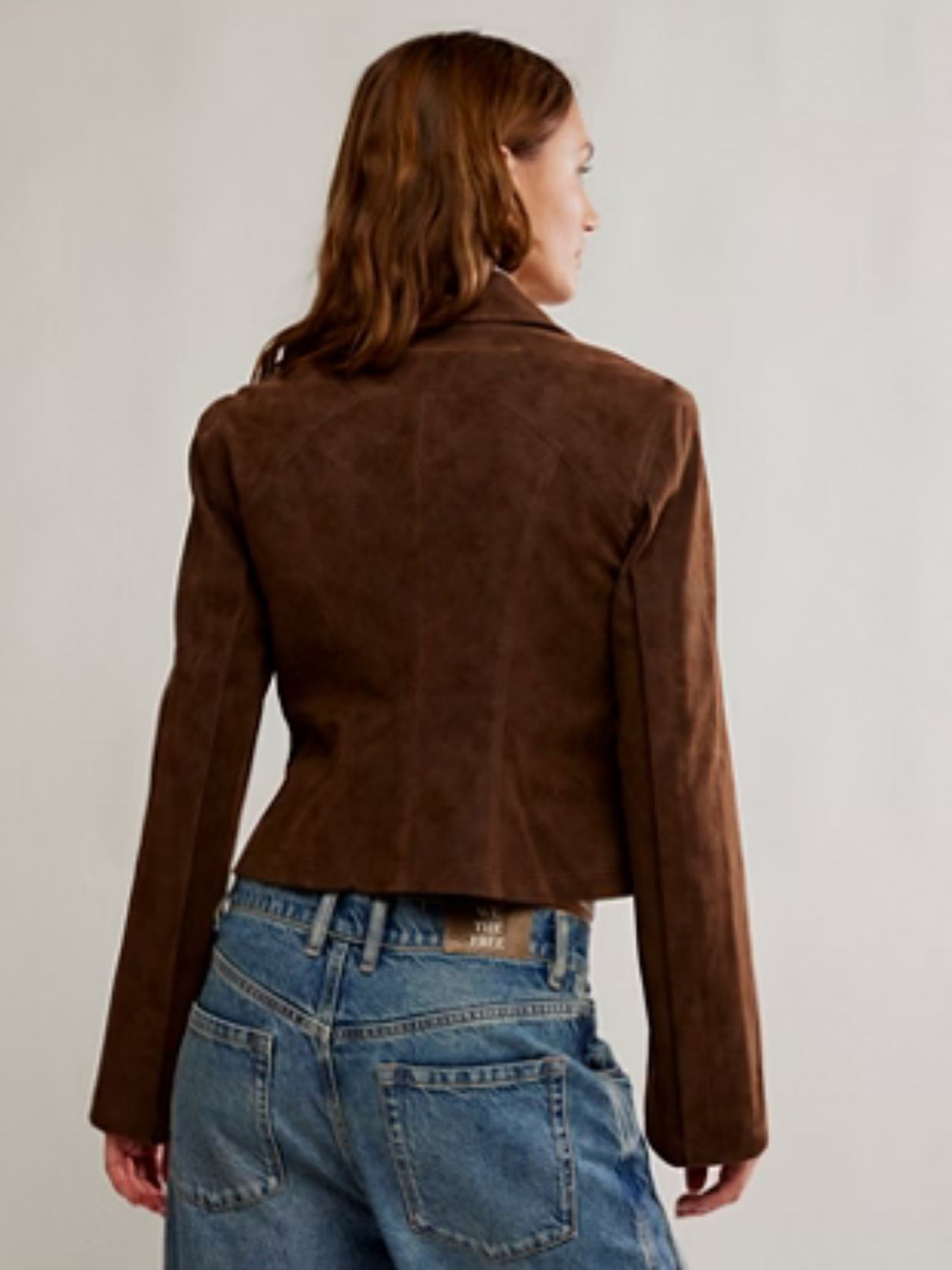 Free People River Vegan Jacket in Double Espresso