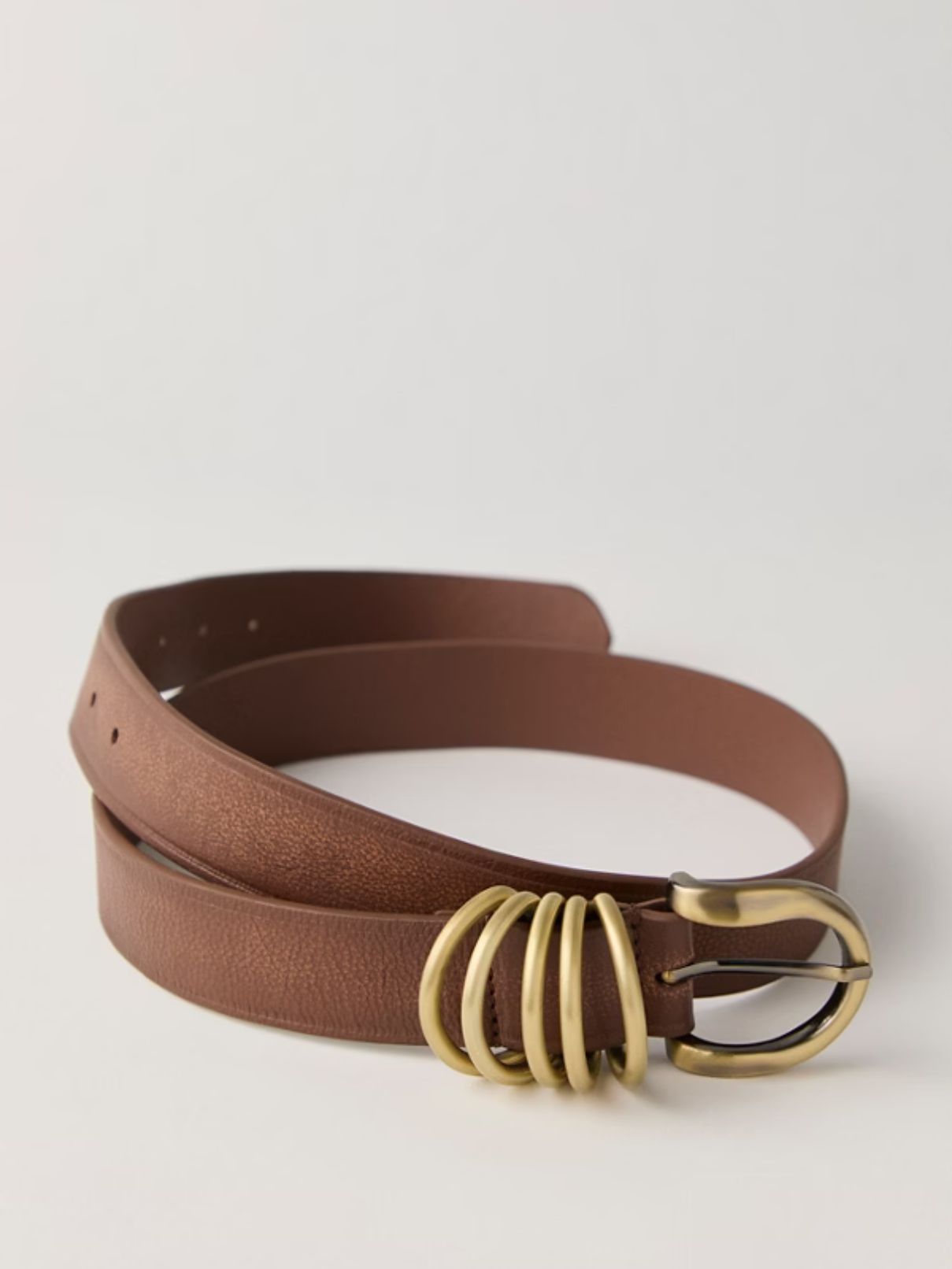 Free People Rori Leather Belt in Brown