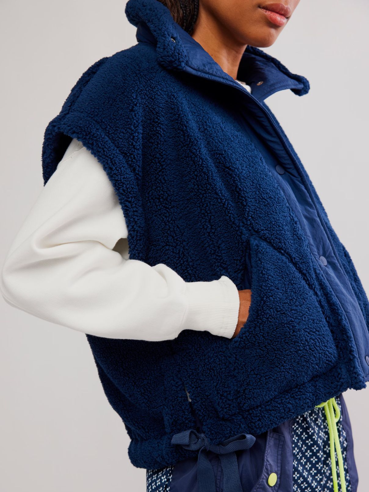 Free People Scout It Out Vest in Navy