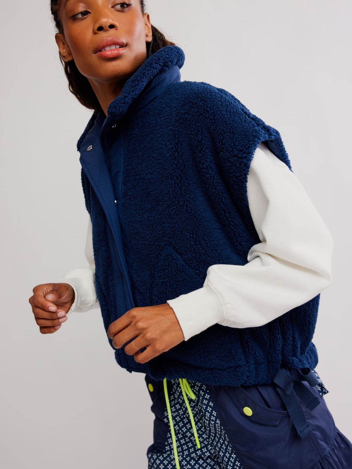 Free People Scout It Out Vest in Navy