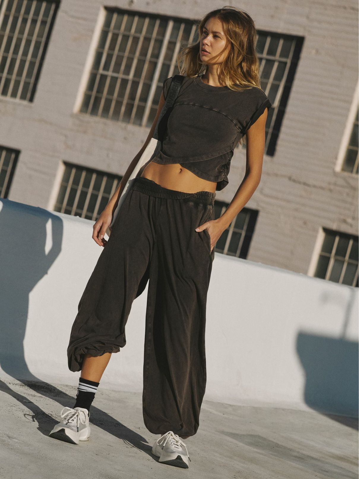 Free People Set Hot Shot Crossover in Black