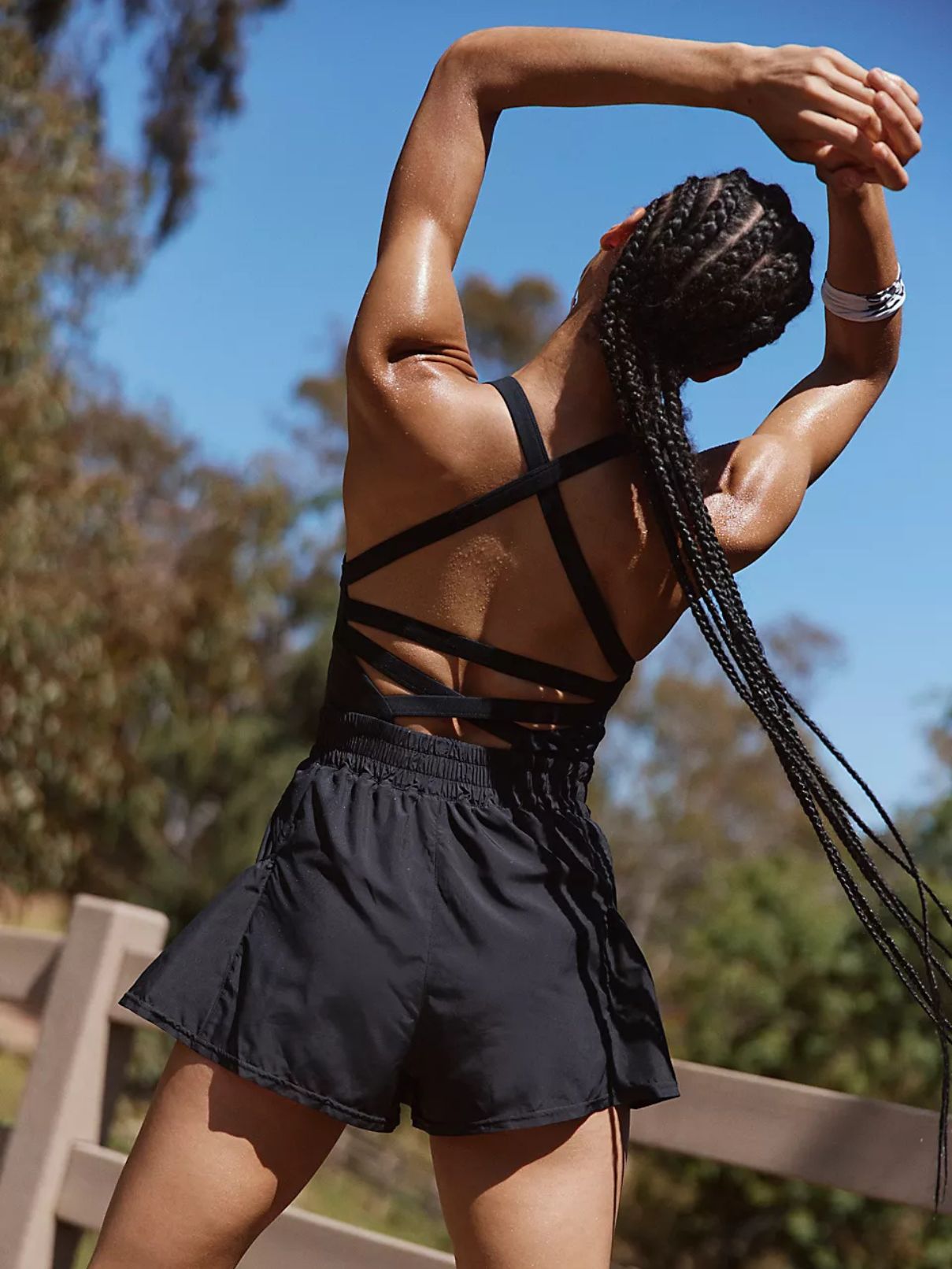 Free People Shortsie Get Your Flirt On in Black