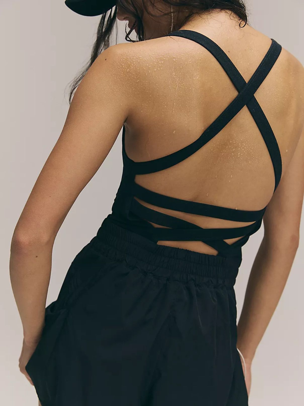 Free People Shortsie Get Your Flirt On in Black