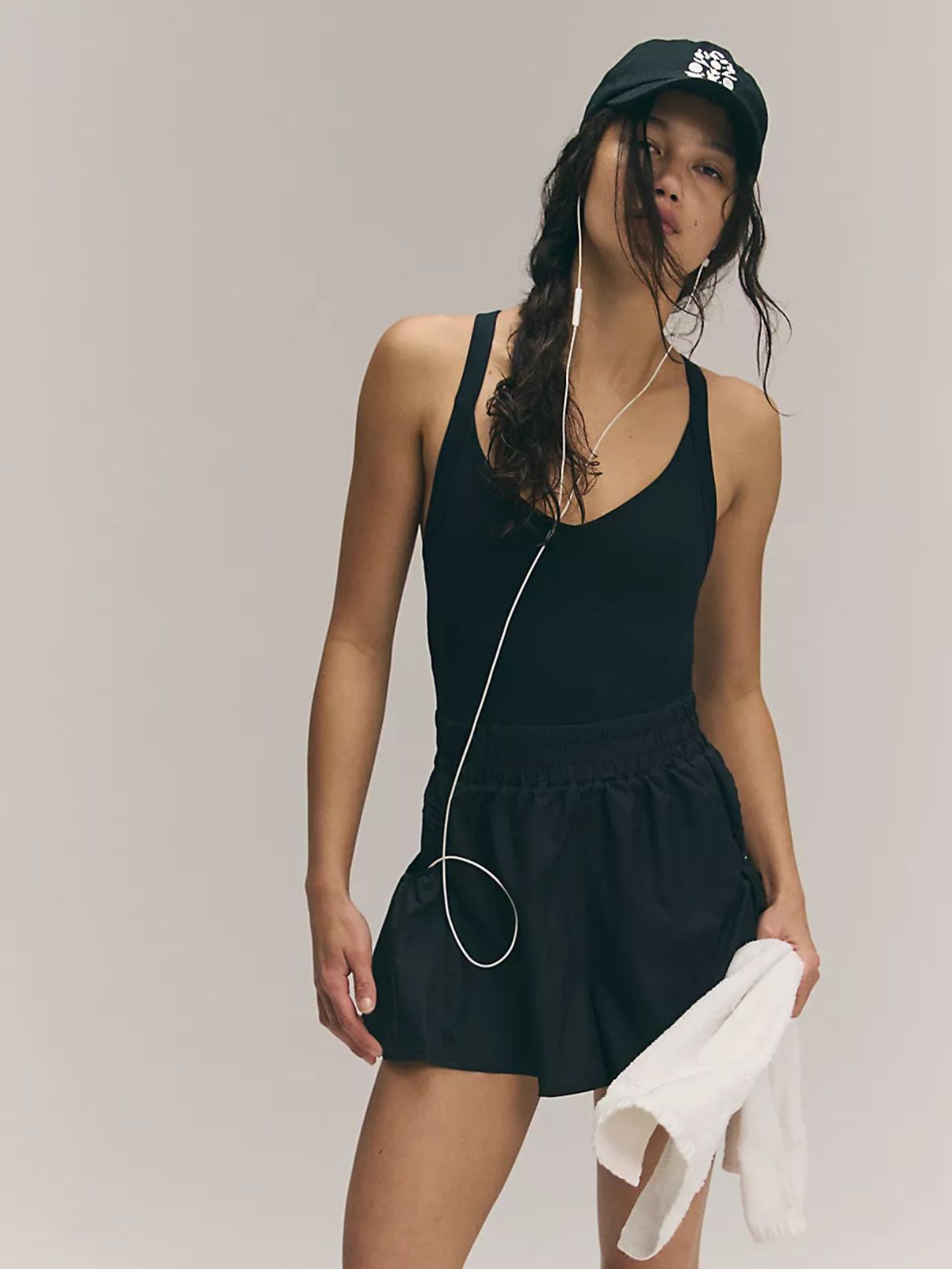 Free People Shortsie Get Your Flirt On in Black