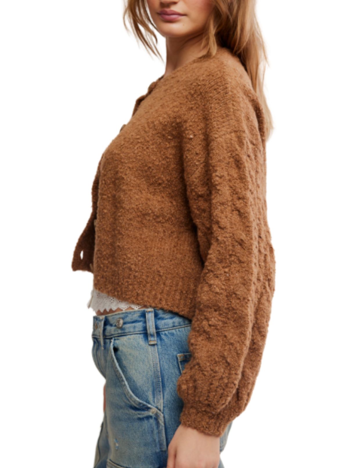 Free People Thistle Cardi – Macadamia