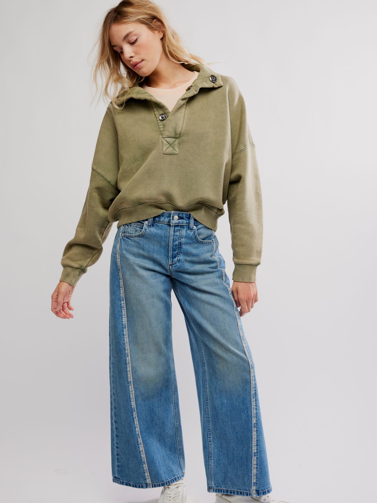 Free People Timeless Pullover in Adventure