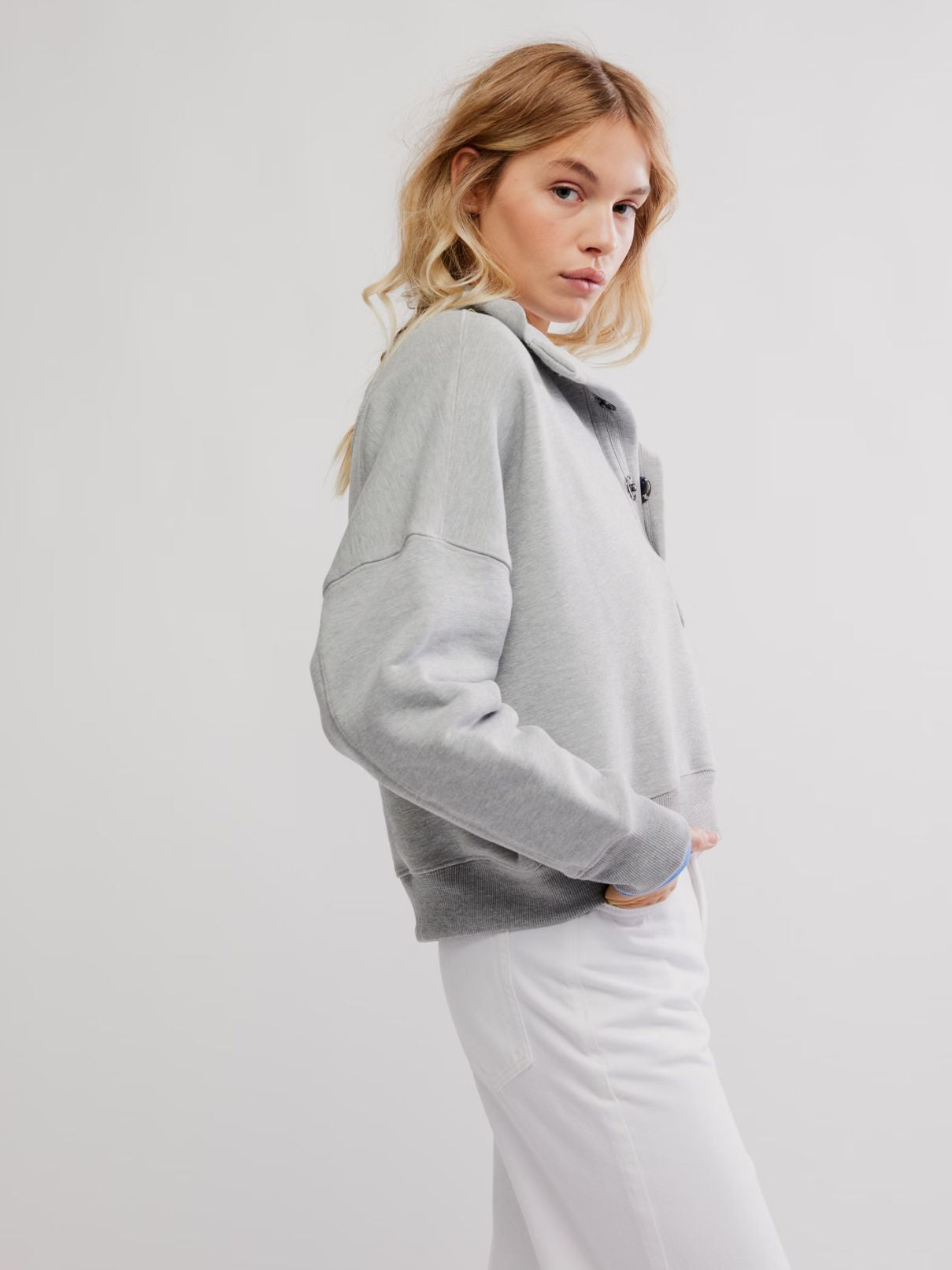 Free People Timeless Pullover in Heather Grey