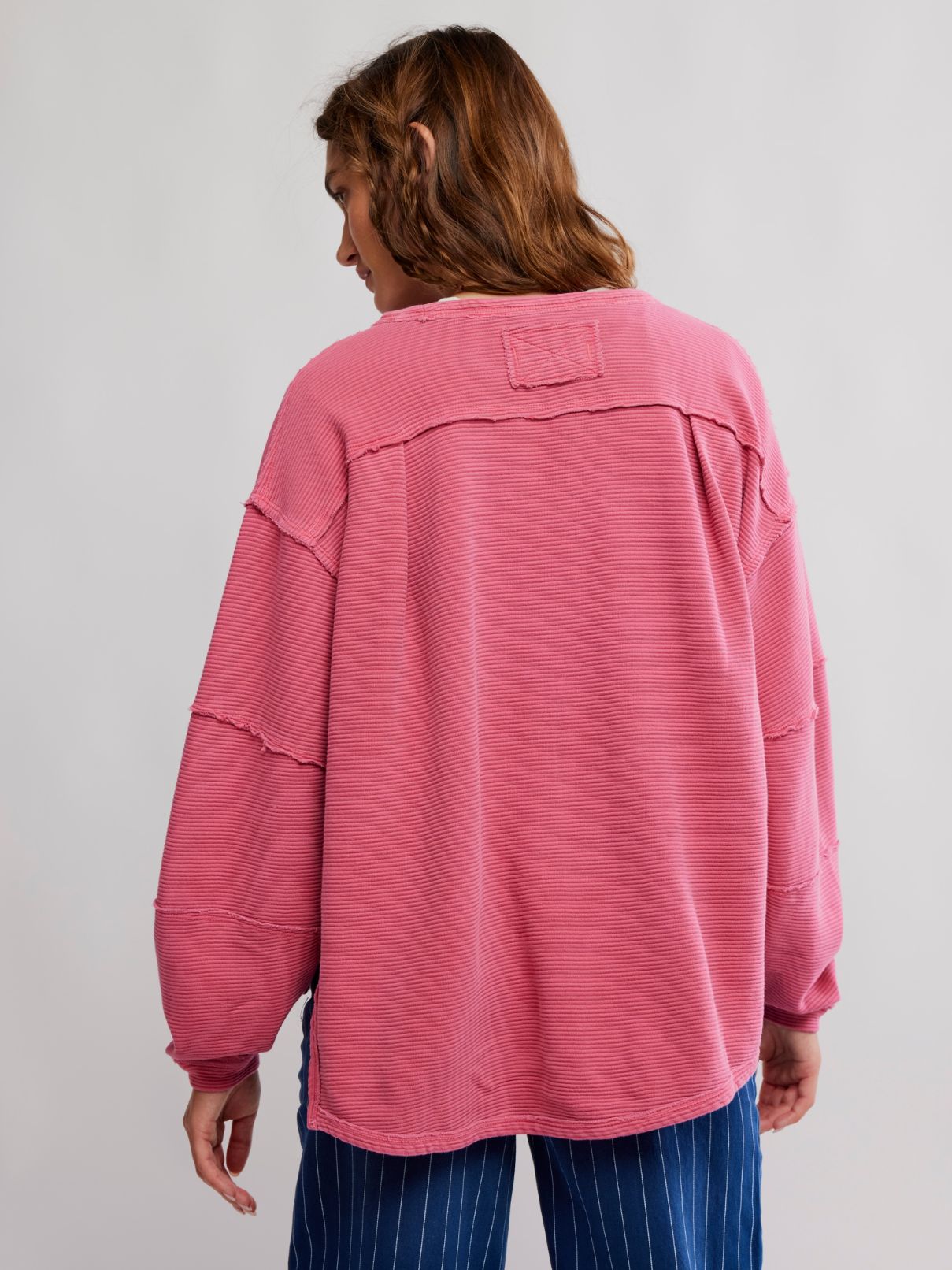 Free People Total Eclipse Tee in Hibiscus Pop