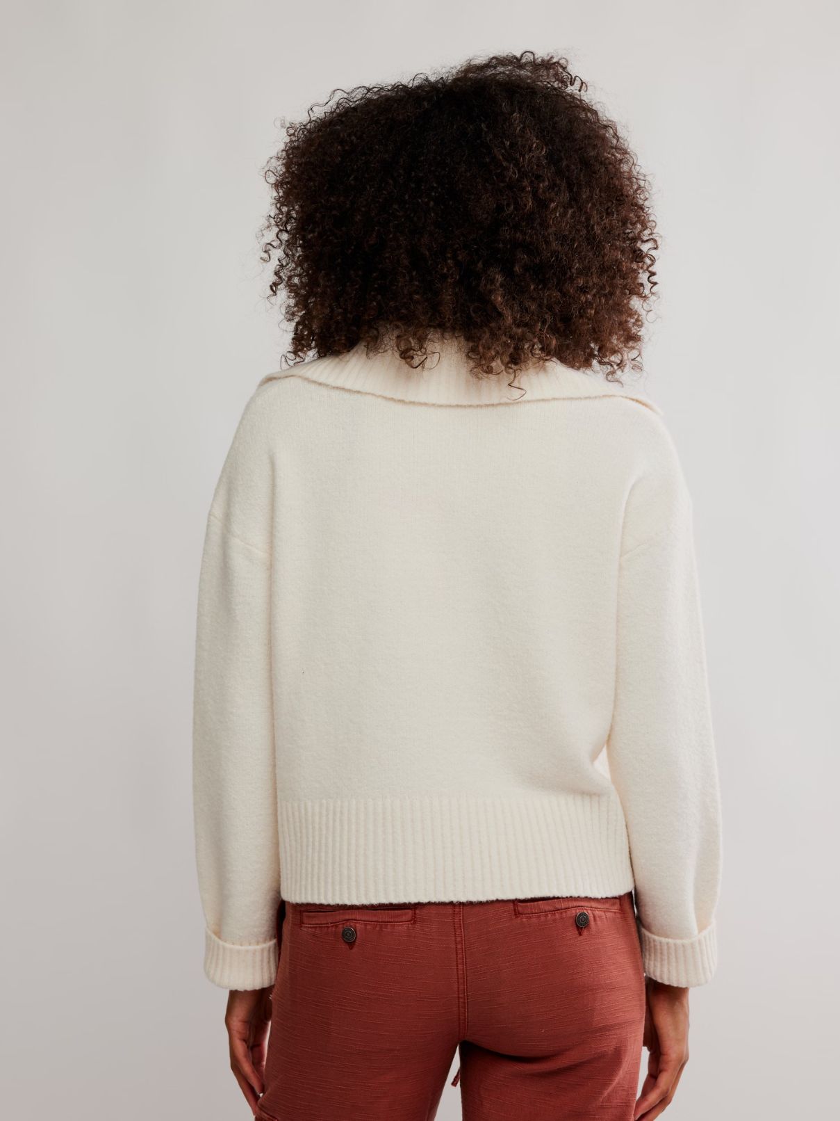 Free People Trading Up Polo in Ivory