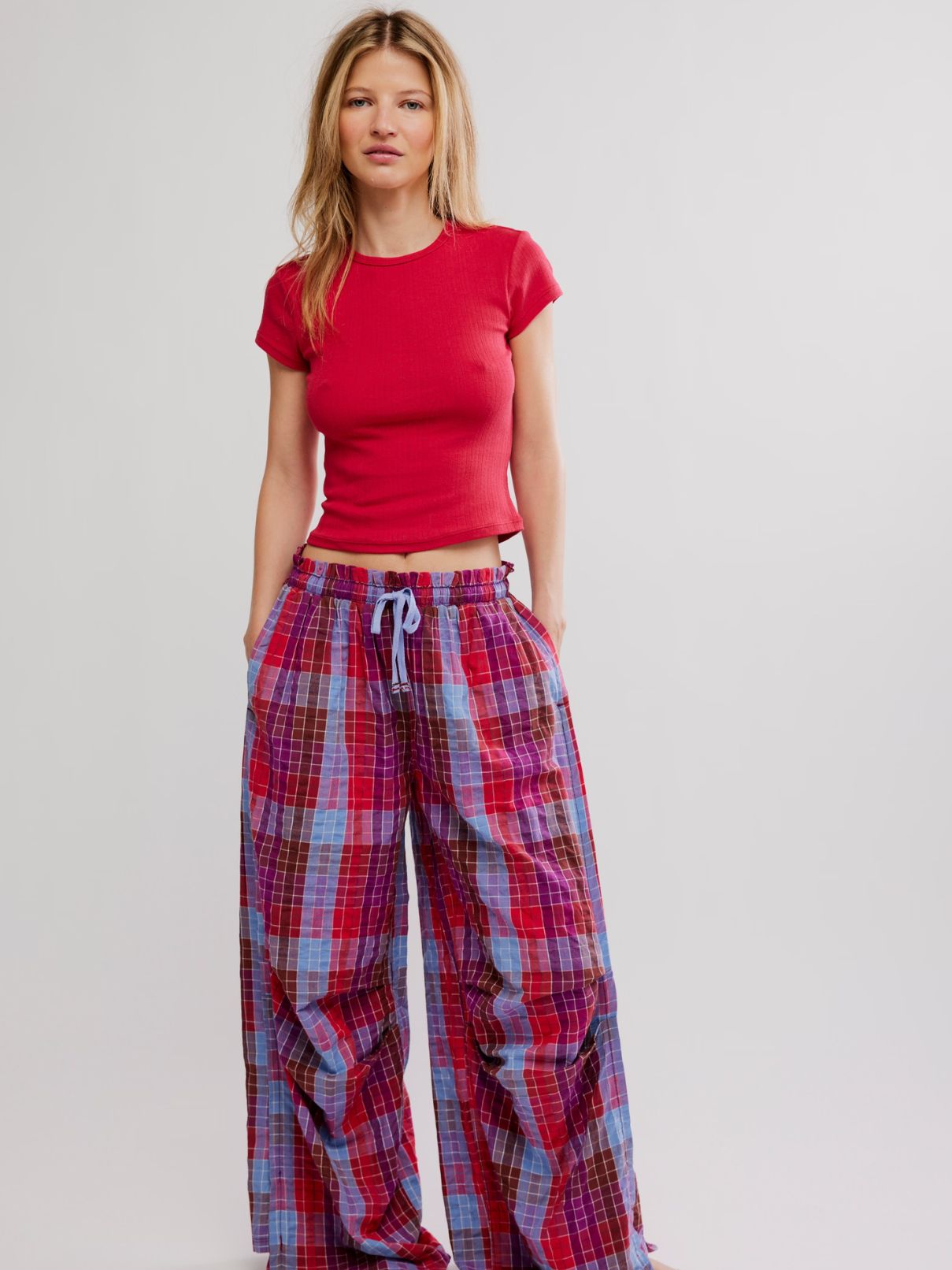 Free People Wait A Minute Baby in Lipstick Red