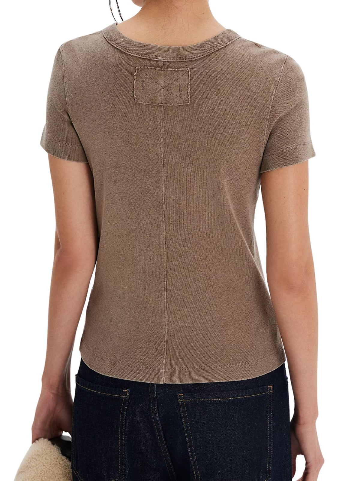 Free People We The Free Atlas Crew Tee in Dutch Cocoa