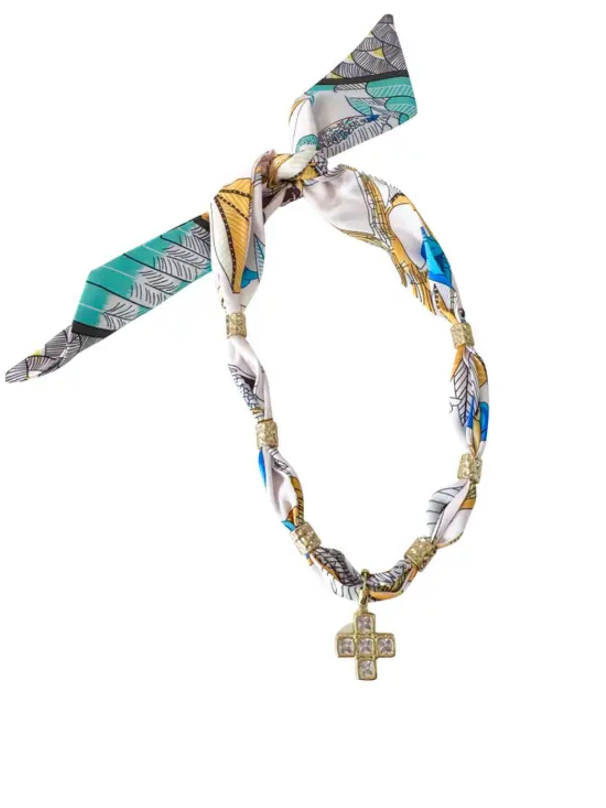 Gemelli Figi Scarf Charm Necklace 