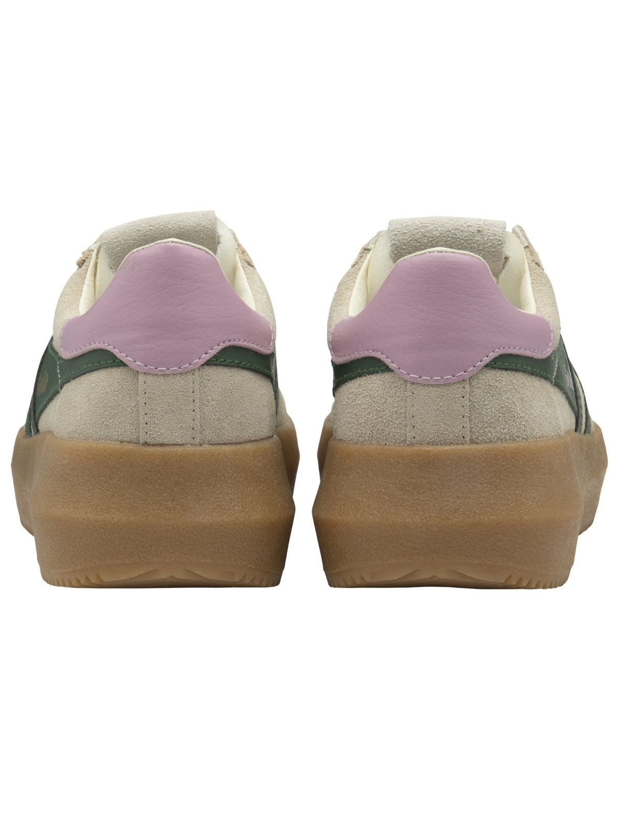 Gola Athena Sneakers in Bone/Evergreen/Candy/Gum