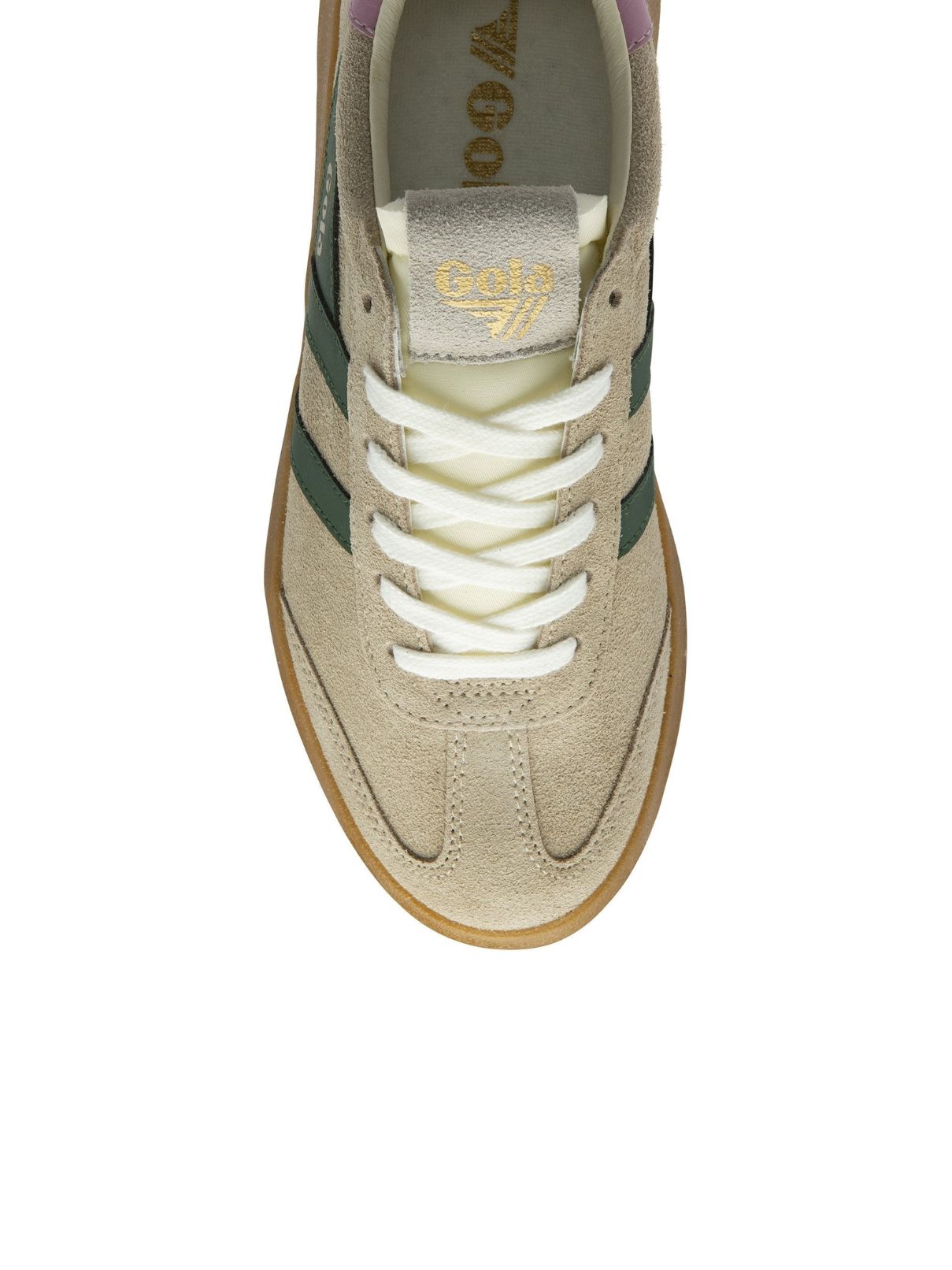 Gola Athena Sneakers in Bone/Evergreen/Candy/Gum