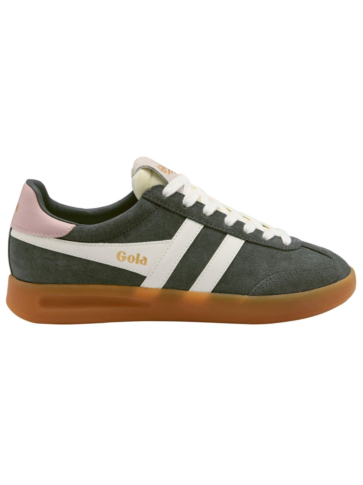 Gola Cyclone Sneakers in Conifer/Off White/Chalk Pink/Gum